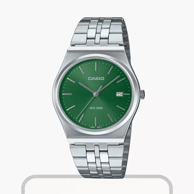 Casio Green Dial Analog Green Dial Men's Watch- MTP-B145D-3AV